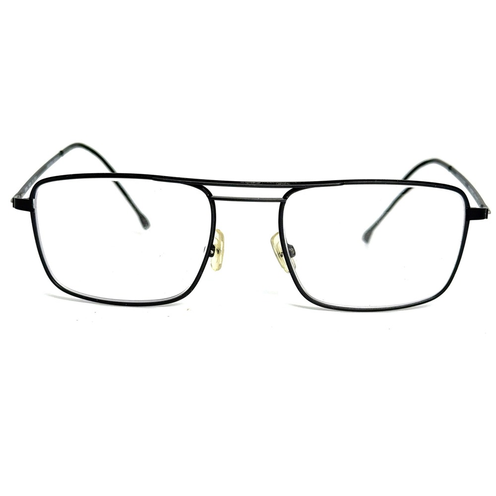 Morel France 30090L GN 01 Black Metal Square Eyeglasses Frames 54-20-150